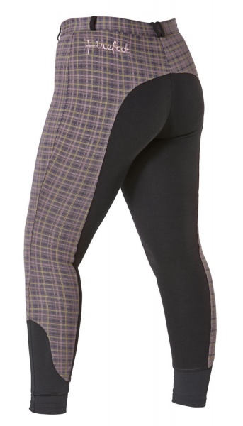 Firefoot Farsley Ladies Rose Gold Check Breeches