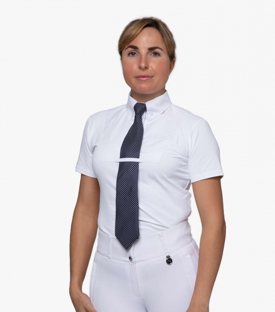 Premier Equine Ladies Luciana Short Sleeve Tie Show Shirt
