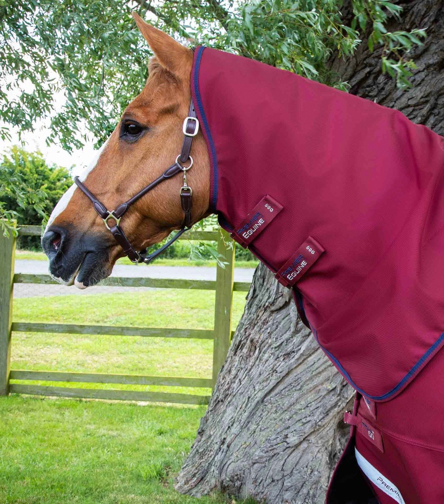 Heavyweight Rugs Premier Equine Titan 50g Lightweight Horse Turnout Rug with Detachable Neck