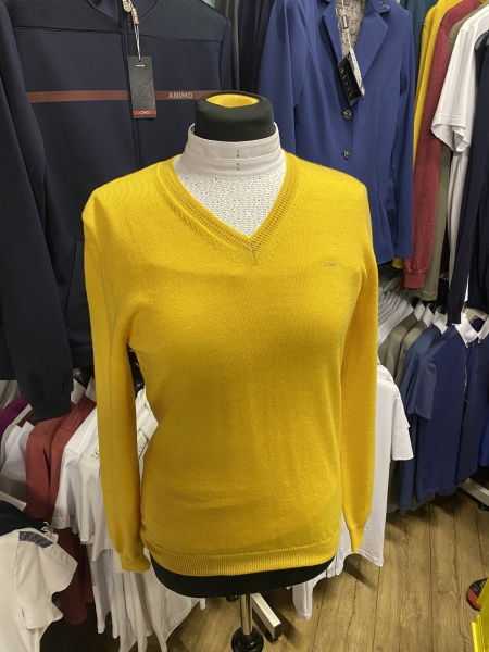 Animo Selin Ladies Yellow Wool Sweater
