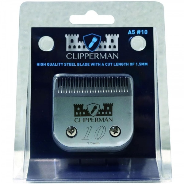Clipperman A5 #10 Standard High Quality Steel Blades for Horse Clippers