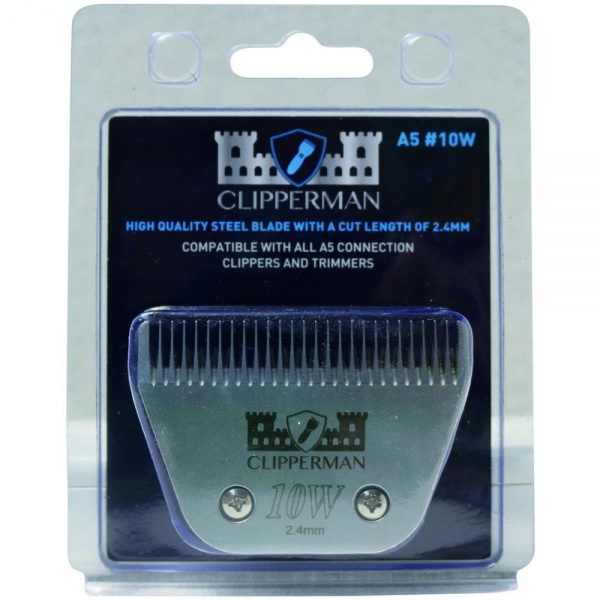 Clipperman A5 #10W Wide High Quality Steel Blades for Horse Clippers