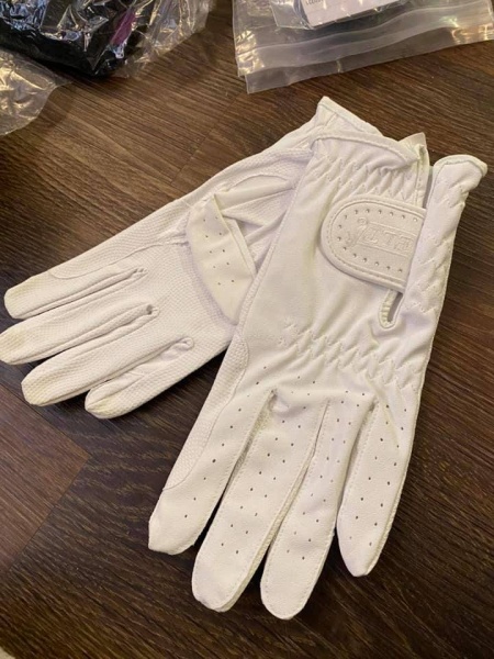 ELT All rounder white leather gloves