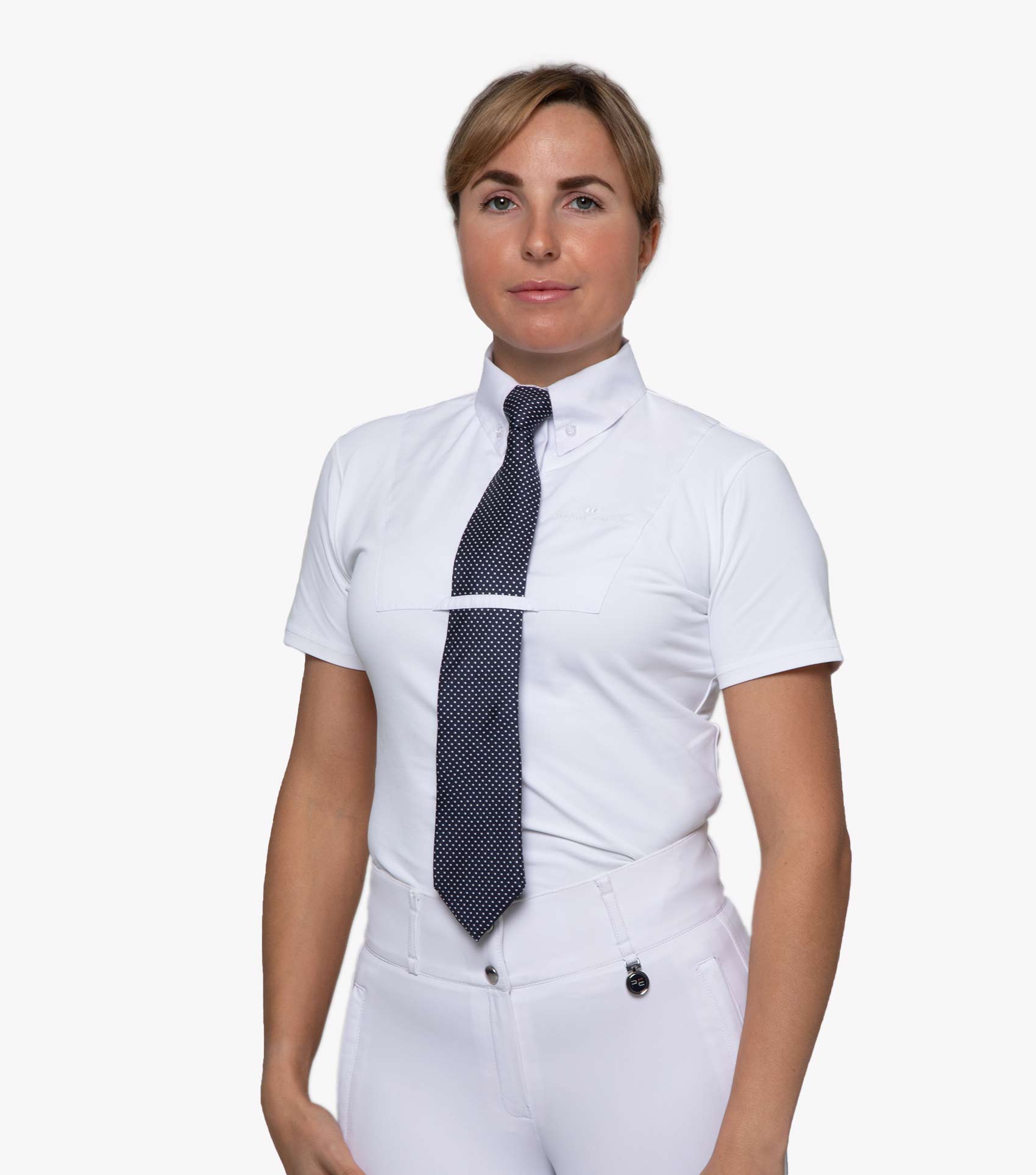 Premier Equine Ladies Luciana Short Sleeve Tie Show Shirt