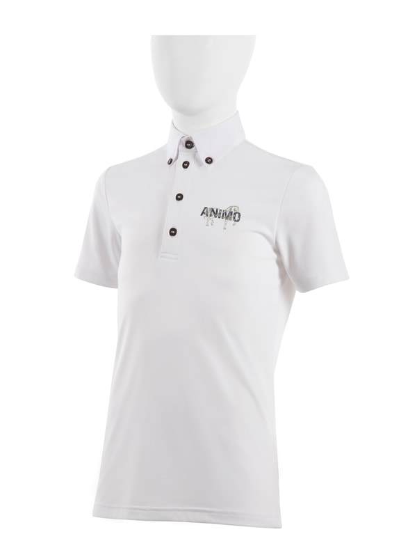 Animo Agatis White Short Sleeved Boys Show Shirt Age 11