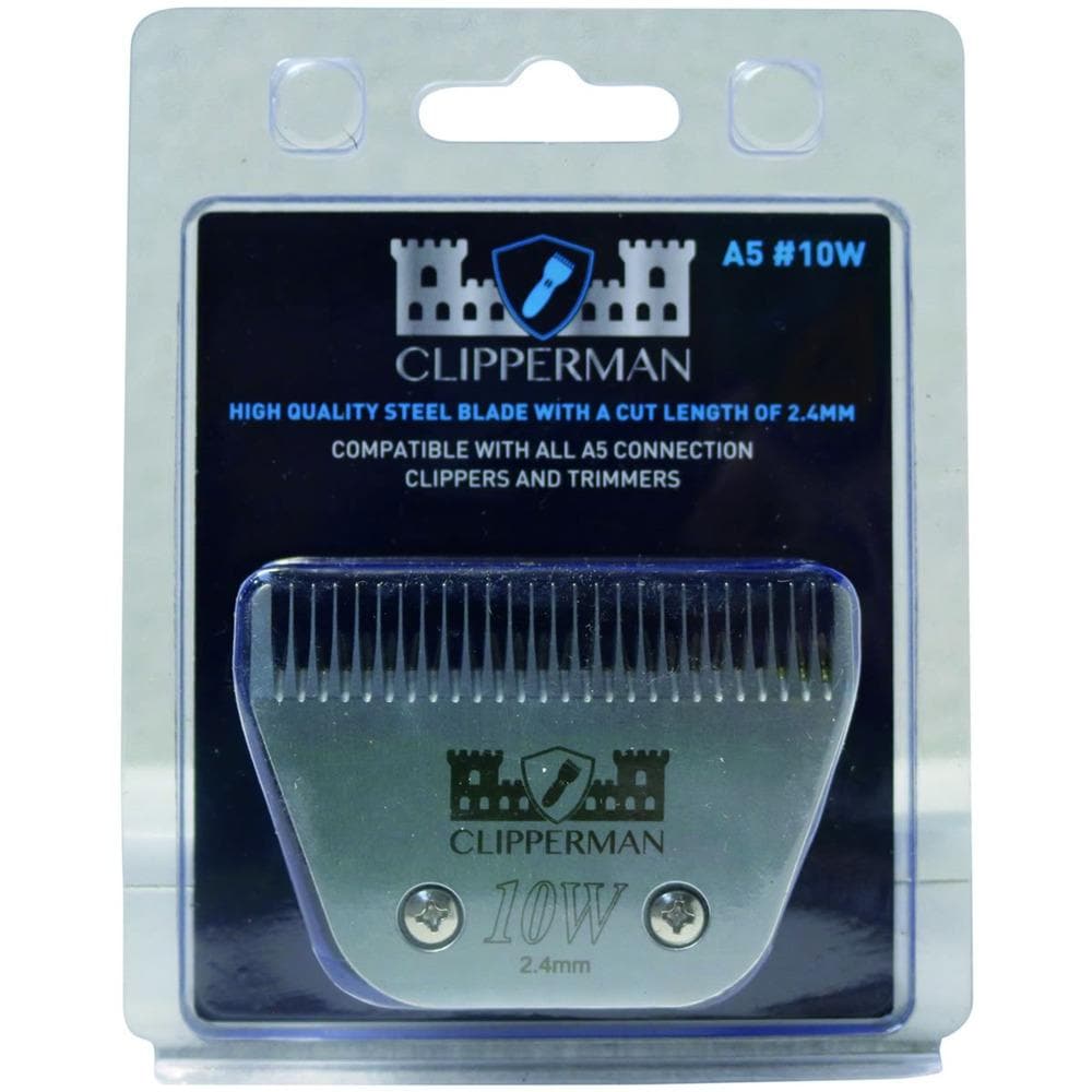 Clipperman A5 #10W Wide High Quality Steel Blades for Horse Clippers