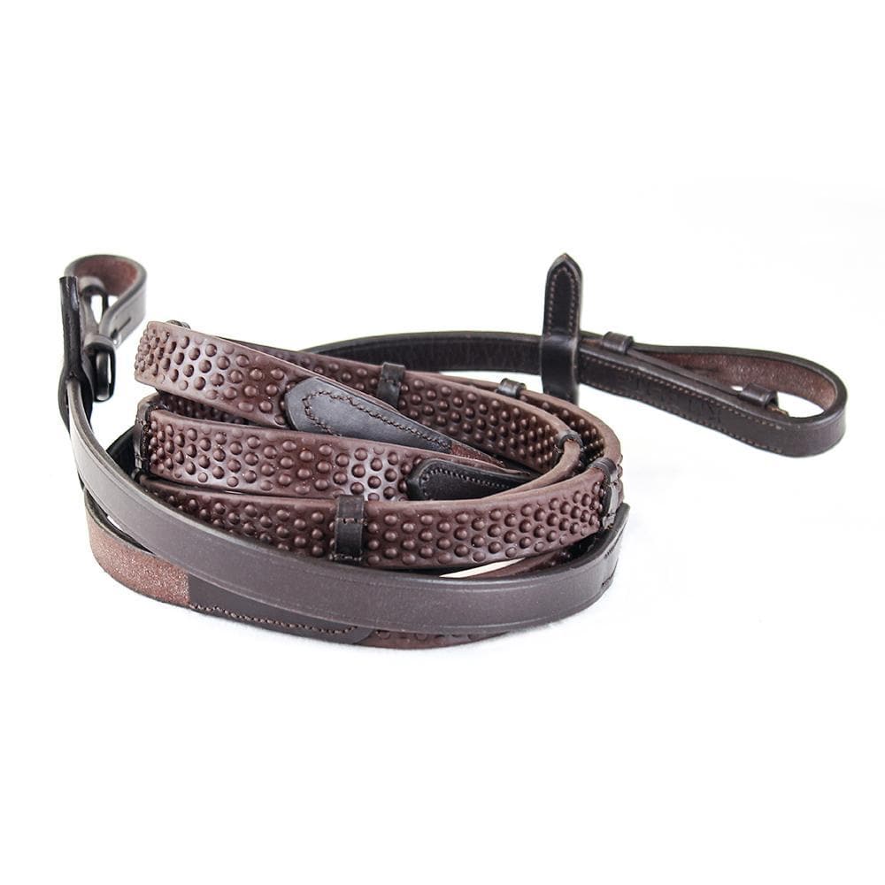 KM Elite Pro Grip Eventer Reins With Stoppers - Picture 4 of 4