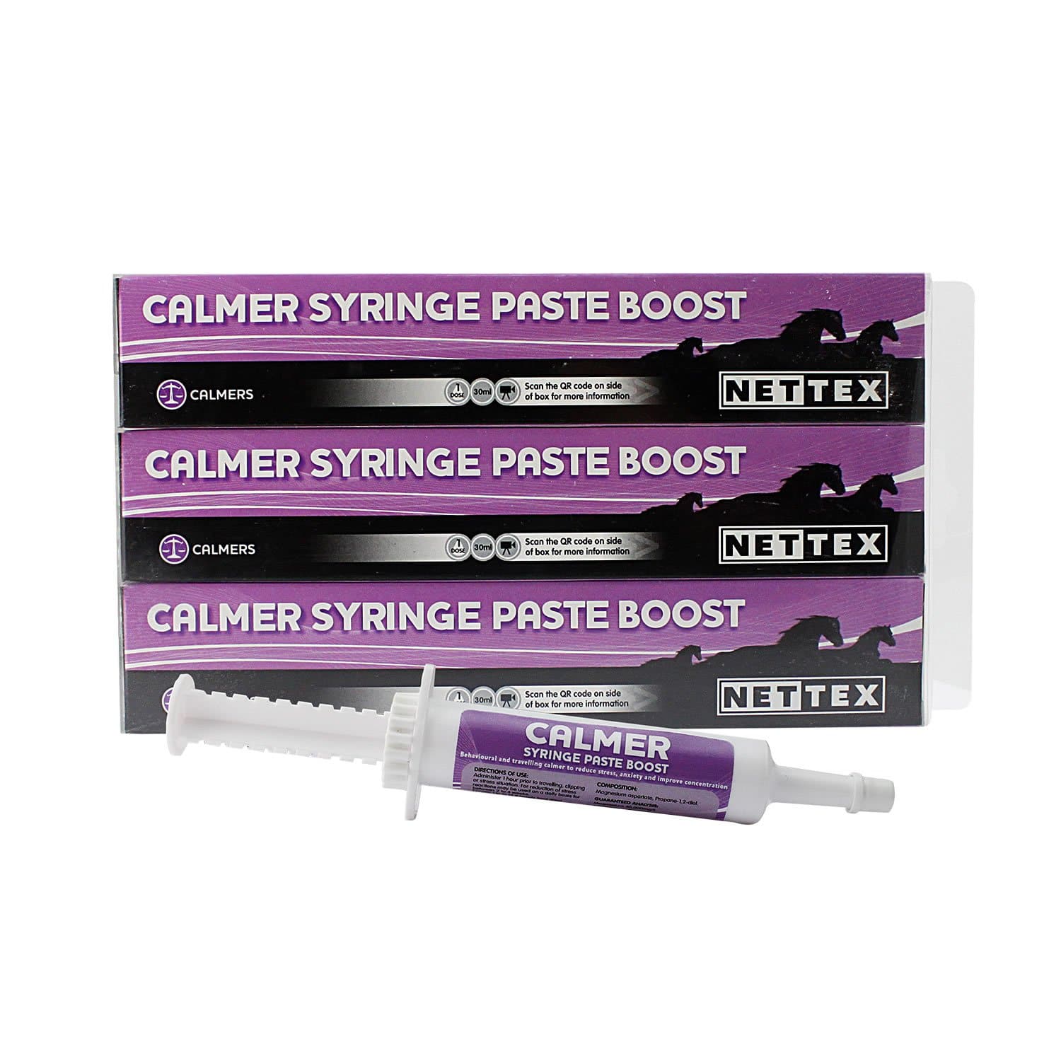 Nettex Calmer Syringe Paste Boost - 3 Pack