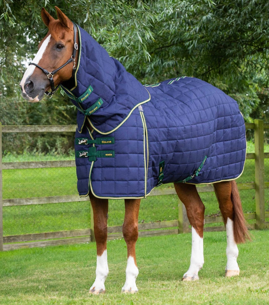 Premier Equine Stratus 100g Horse Stable Rug with Detachable Neck Cover