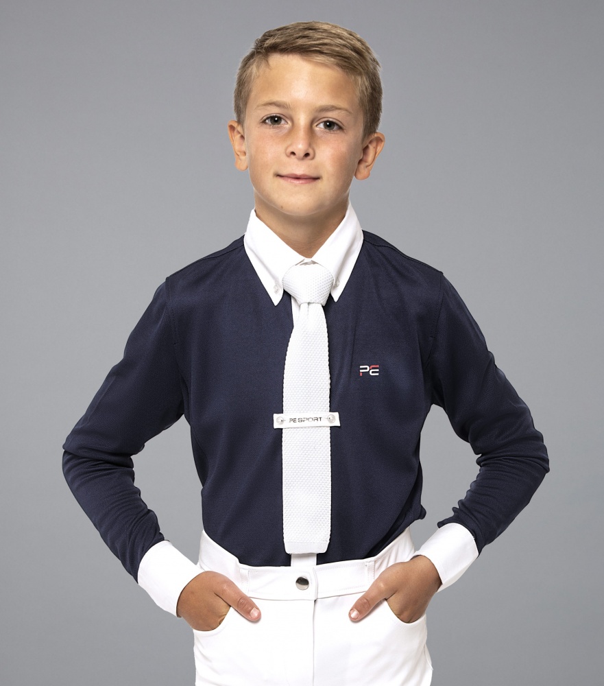 Premier Equine Mini Giulio Boys Long Sleeve Show Shirt