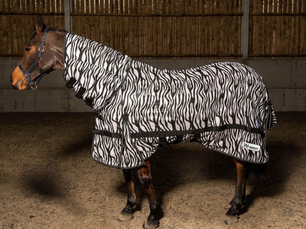 Whitaker Marwell Zebra Fly Rug with neck and belly flap